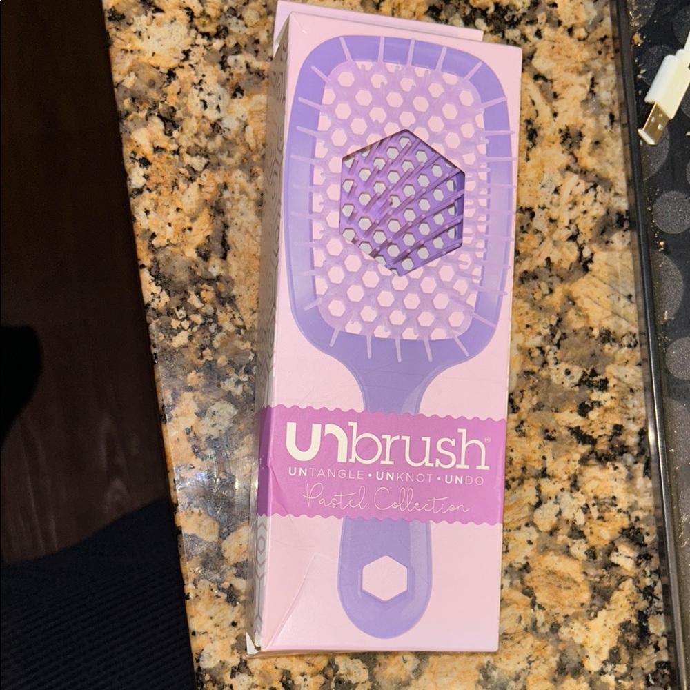 Unbrush Pastel Collection Hairbrush, New in Box